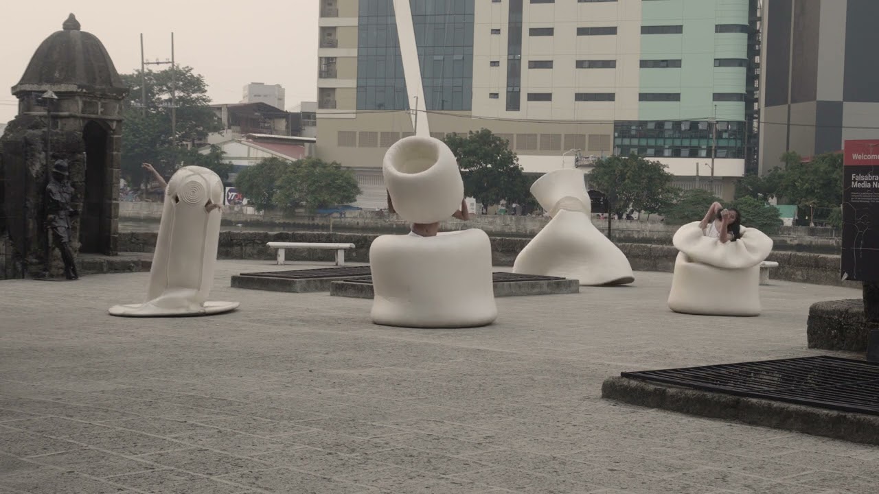 Heidi Bucher Bodyshells Performance at Intramuros, Manila, Philippines