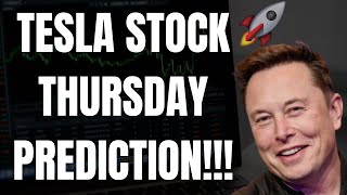 🔥 TESLA STOCK THURSDAY PREDICTION!! TSLA, SPY, NVDA, AAPL, AMD, COIN, META, & QQQ PREDICTIONS!!  🚀