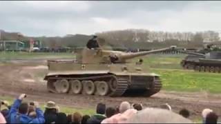 Tiger 131 driving on Tiger Day - Bovington Tank Museum