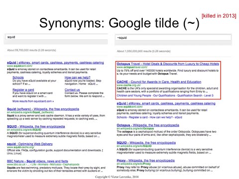 IR4.18 Synonym expansion: Google tilde