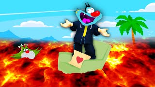 Don’t FALL In Roblox The Floor Is LAVA! with OGGY AND JACK🔥=💀 (Roblox ft.Oggy)