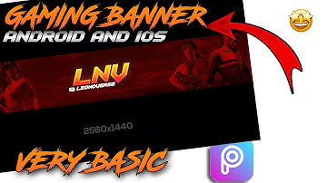 😍MAKE A BASIC GAMING BANNER | Android and iOS | Picsart