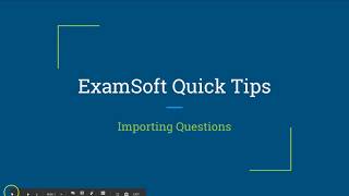 ExamSoft Quick Tip - Importing Questions screenshot 5