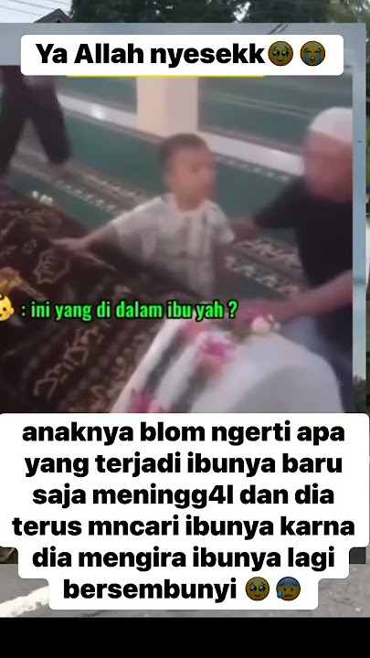 ketakutan seorang ibu adalah meninggalkan anaknya yang masih kecil, tak ada kasih setulus ibu😰#ibu