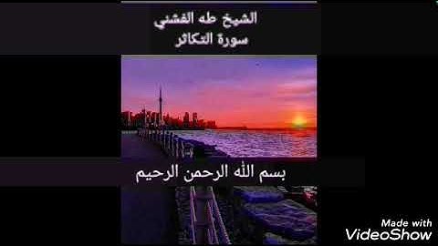 الشيخ طه الفشني سورة التكاثر
