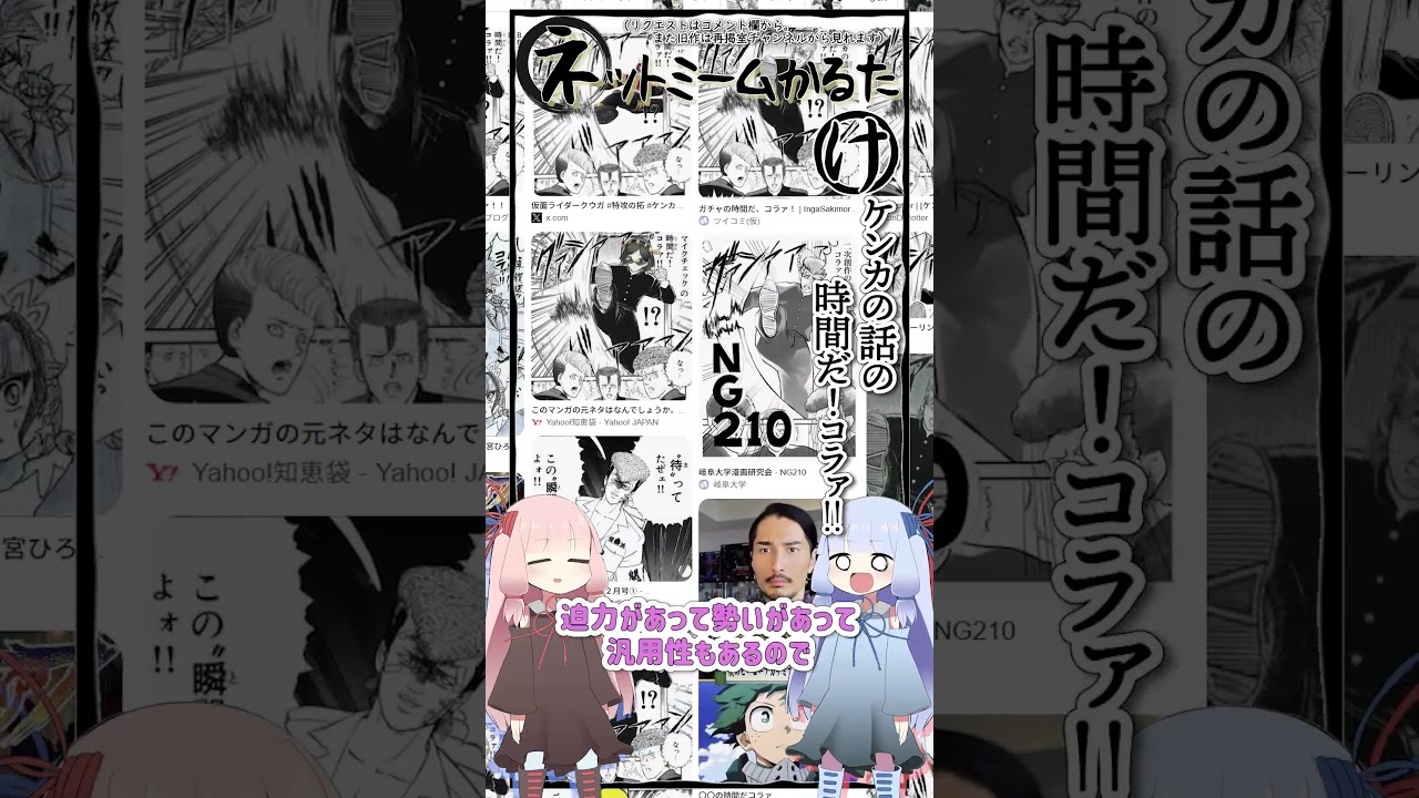 琴葉ggr姉妹のネットミームかるた#113「ケンカの話の時間だ!コラァ!!」