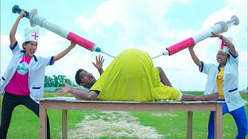 Funniest Fun Doctor Injection Comedy Video 2025,Must Watch New Funny Video 2025, Episode 143,Bom Tv