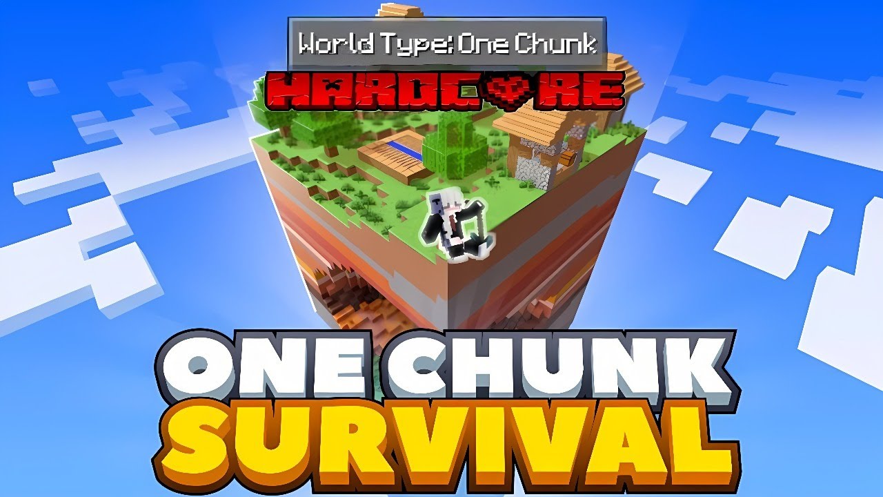 BERTAHAN HIDUP DI DALAM ONE CHUNK HARDCORE??!! Part 1 - YouTube