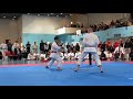 Mens kumite final at jka karate national championships 2019