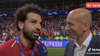 محمد صلاح بعد تحقيقه لقب دوري ابطال اوروبا يسأل على ابو تريكه