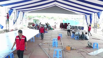 Công ty tổ chức lễ khởi công chuyên nghiệp tại Tp HCM   Video Hậu Trường thi công  P1