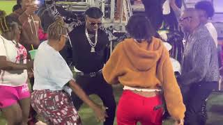Big Pokey Bear  always out dance everyone.