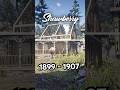 RDR2 Locations Over Time 1899 - 1907 #rdr2 #reddeadredemption #mapchanges #gaming #shorts