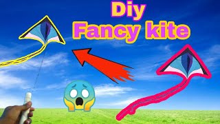how to make fancy kite with plastic bag , Diy fancy kite , Fancy kite making