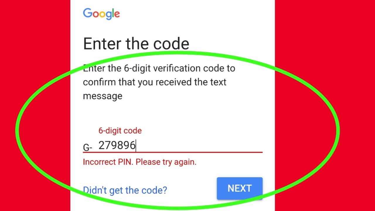 Enter the code you received