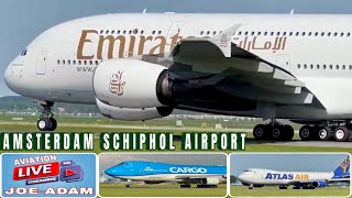 Noisy Departures at Amsterdam Schiphol Airport Live