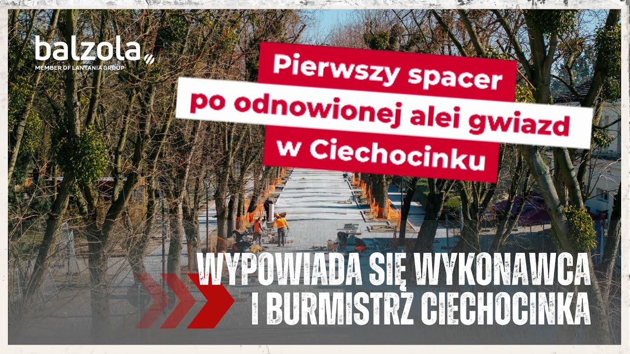 Pierwszy spacer po odnowionym deptaku sław w Ciechocinku