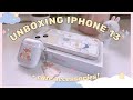 🌸 Unboxing iPhone 13 Starlight 128GB 🤍 [ + cute cases & aesthetic accessories ]