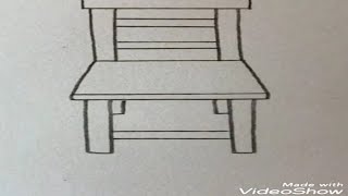 تعلم رسم كرسي بطريقة سهله ومذهله | طرق سهلة لتعلم الرسم | كيفية الرسم بكل سهوله