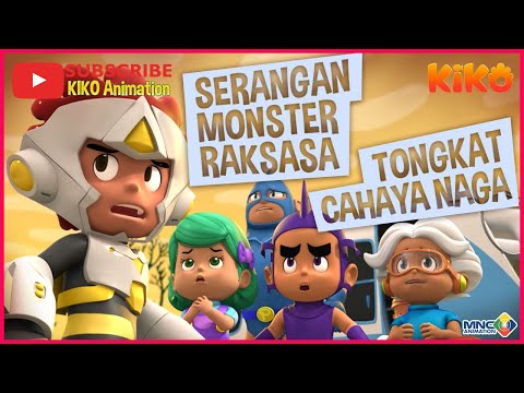 KIKO – Serangan Monster Raksasa, Tongkat Cahaya Naga, Chocolala, Cool Pizza | ANIMASI ANAK INDONESIA