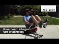 This attachment turns your hoverboard into a gokart