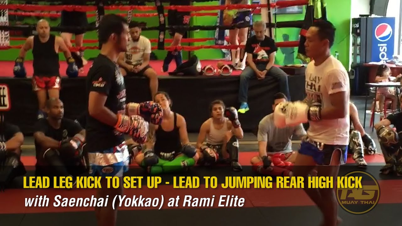 Saenchai (Yokkao) at Rami Elite Lead Leg Kick to Set Up Lead to