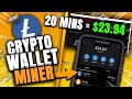 Wallet miner crypto bot  23 in 20 minutes  transaction proof  2023 ltcbtceth
