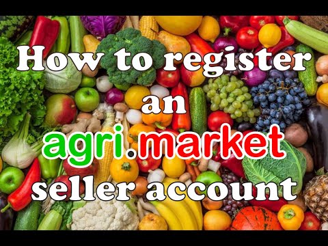 How to register an Agri.Market seller account