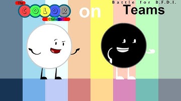 If The Color Challenge Characters were on BFB Teams