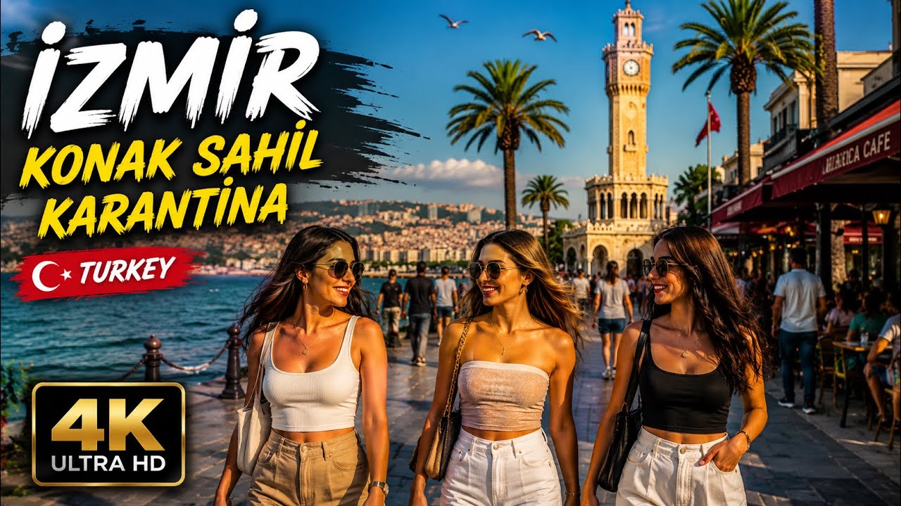 İzmir T, Turquie | İzmir | Balade Côtière 4K