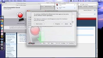 How do I install the Citrix ICA Client for MAC OS?