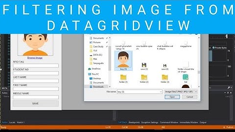 How To Filter Image From OpenFileDialog
