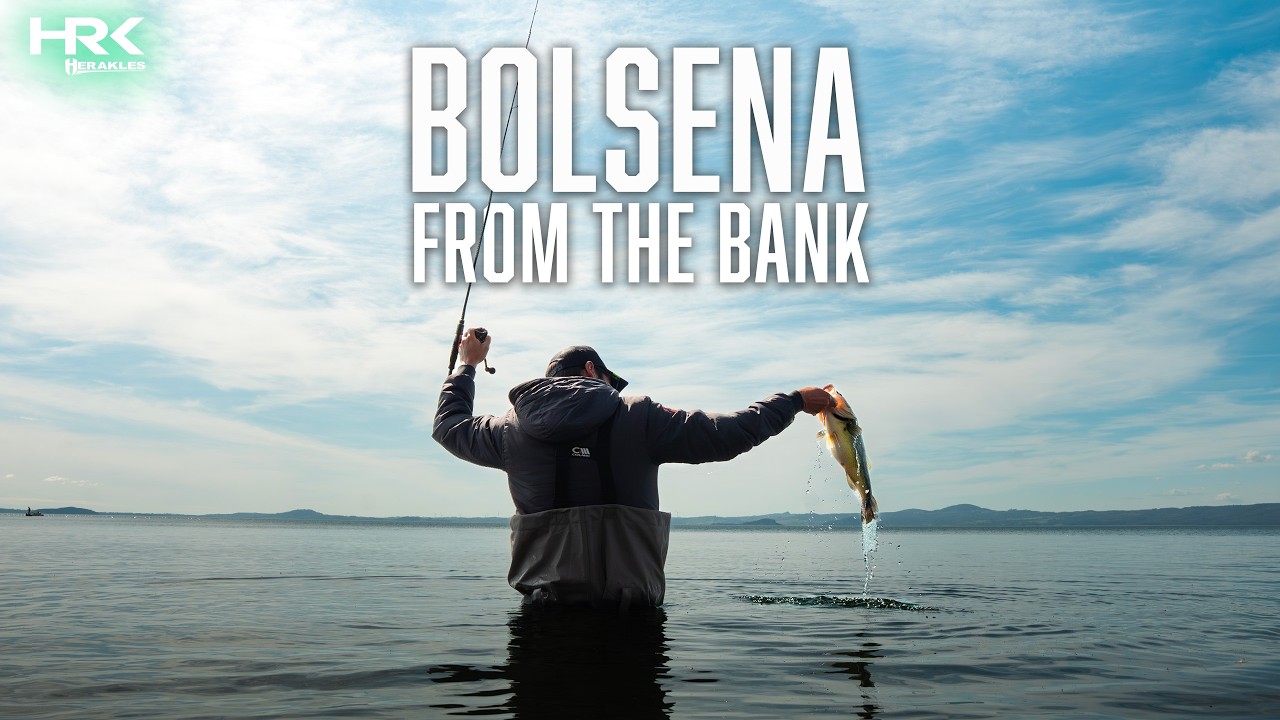 Oltre il mito della bass boat: Bolsena da riva in wading