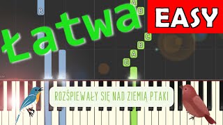 🎹 Rozśpiewały się nad ziemią ptaki - Piano Tutorial (łatwa wersja) 🎵 NUTY W OPISIE 🎼 screenshot 5