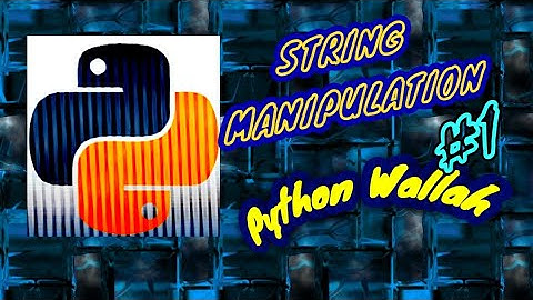 STRING MANIPULATION PYTHON CBSE CLASS 11 part1