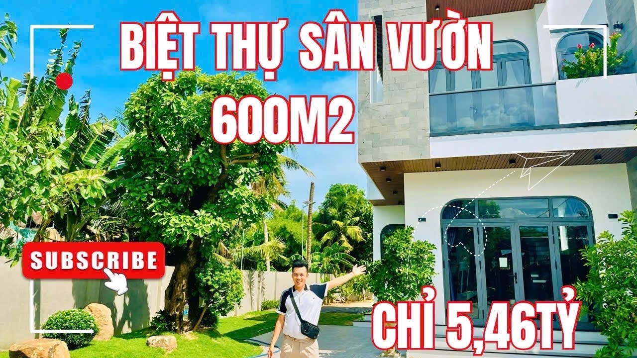 BIỆT THỰ SÂN VƯỜN 600m2 CHỈ 5,46TỶ MỚI XÂY 2 TẦNG VEN NHA TRANG #bietthunhavuonkhanhhoa #batdongsan