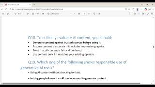 AI ESSENTIAL ICDL EXAM VERSION 1