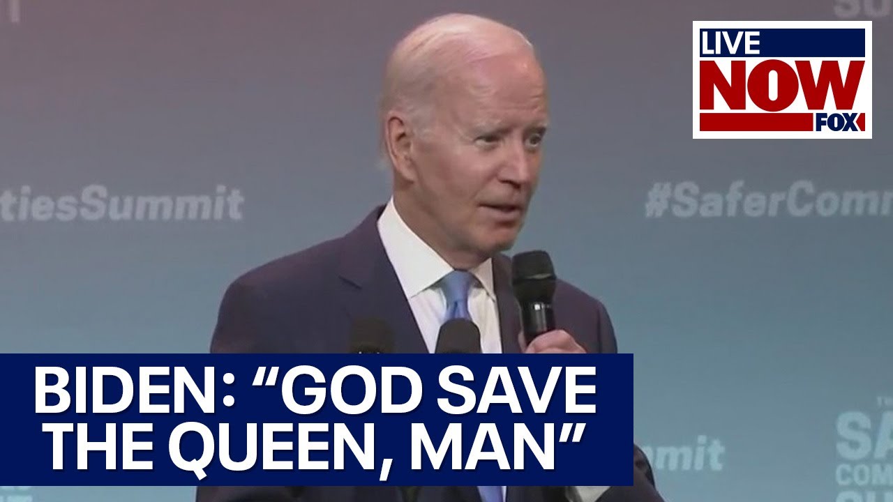Why did Biden say 'God save the Queen, man' during CT visit?