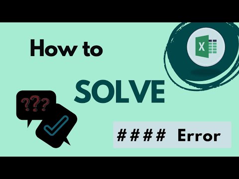 🚨 How to fix the hashtags error in Excel (#######)