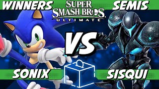 Coinbox IRL - Sonix (Sonic) vs Sisqui (Dark Samus) Winners Semis - Smash Ultimate