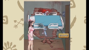 Nightmare Puzzles level 29 help the nurse escape from the monster hospital Walkthrough Solution