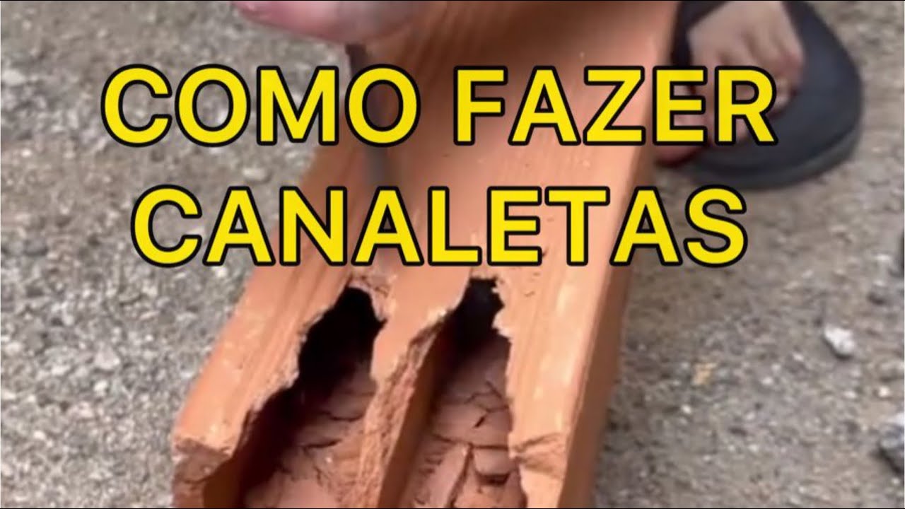 Como fazer canaleta Usando tijolos 🧱 Dica incrível de um Verdadeiro profissional