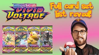 Pokémon Vivid Voltage Full Card List Reveal....Opening coming soon!