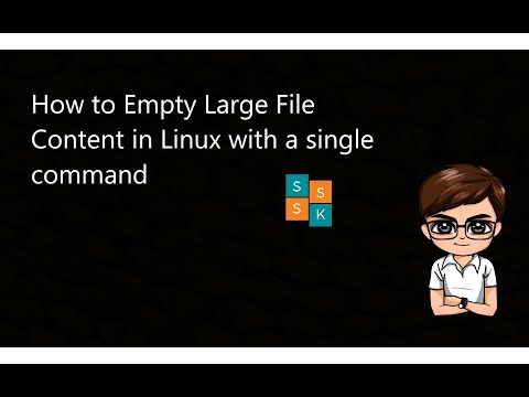 How to Empty Large File Content in Linux with a single command