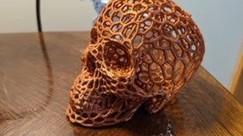 Skull lamps - Voronoi Style. Time Lapse