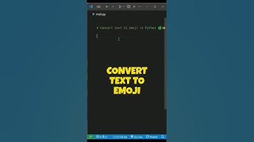 Convert Text to Emoji in Python #shorts #python