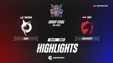 Todak vs Team Occupy HIGHLIGHTS MSC 2023 | TDK vs OPY
