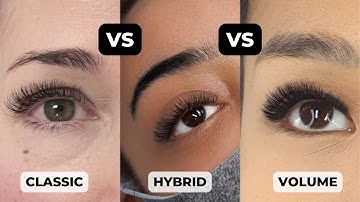 Classic vs Hybrid vs Volume Eyelash Extensions EXPLAINED!