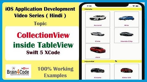 Easiest Way to Use CollectionView inside TableView with Swift 5 XCode | Hindi | Learn iOS App Coding