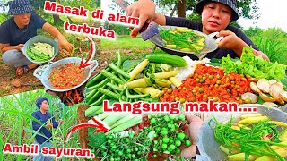 MASAK DI ALAM TERBUKA LANGSUNG MAKAN AUTO NAMBAH NASI🤣